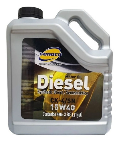 Aceite Diesel Semisintético Ck-4/sn 15w40 Venoco (3,785 L)