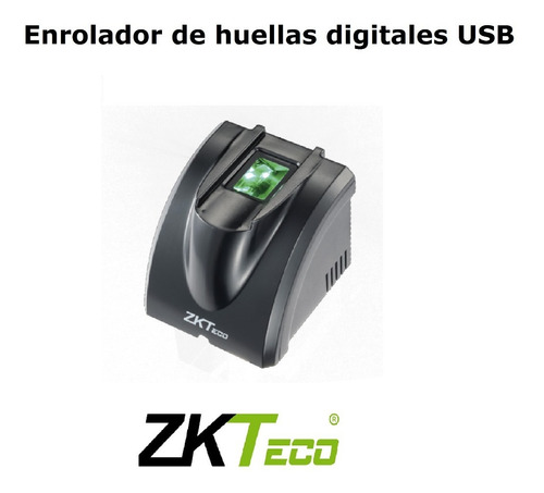 Imagen 4 de 9 de Lector Enrolador De Huella Digital Zkteco Biometrico Usb Sdk
