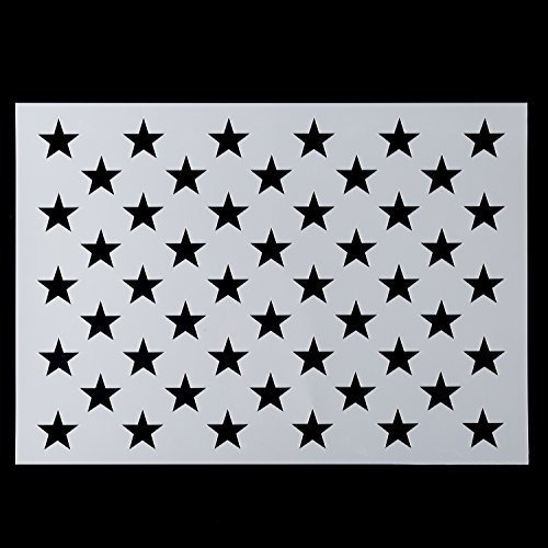 Bandera Americana 50 Estrellas Plantilla Para Pintura Sobre 