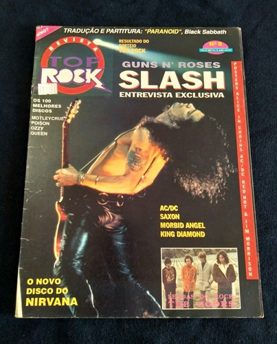 Revista Top Rock 8 - Slash (guns Roses, Nirvana, Saxon)