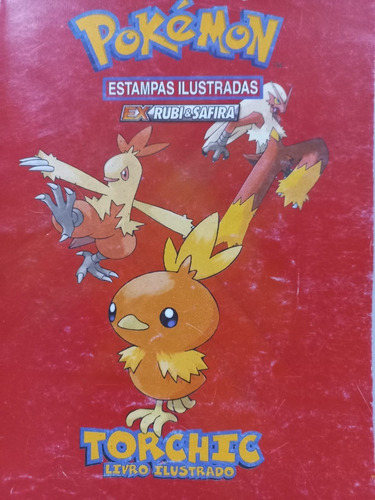 Coleção Pokemon  Torchic Livro Ilustrado Ex Rubi & Safira