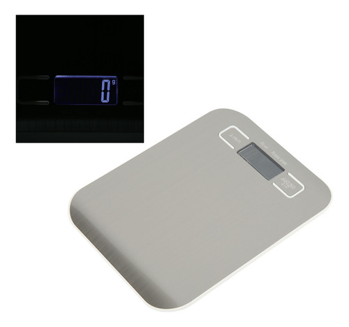 Báscula De Cocina Digital Alimentos Acero Inoxidable 5 Kg/1g