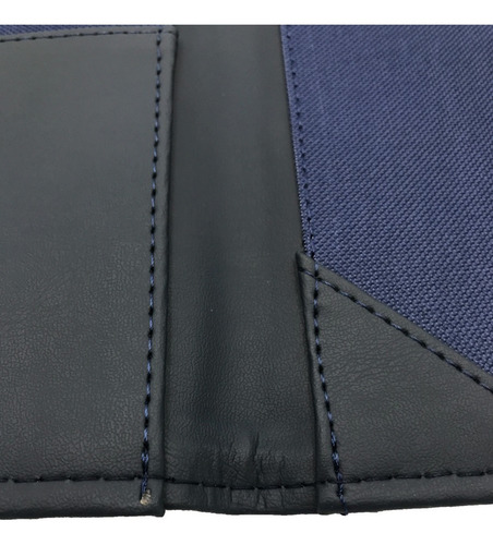 Porta-títulos universitários costurados 32x42 cm, várias cores, cor azul