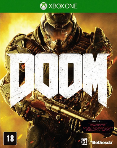 Jogo Doom Xbox One Usado Mídia Física