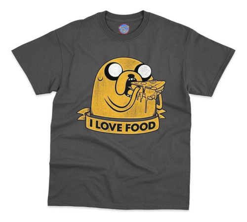 Playera Hora De Aventura Jake Perro I Love Food Vintage 2