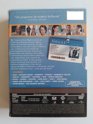 Box Original House Temporada 1 - 6 Discos 22 Episódios (Usado)