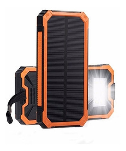 Cargador Power Bank Solar 20000mah 2 Usb Contra Agua Polvo