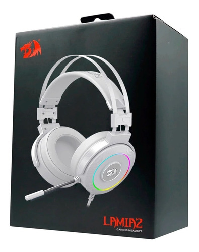 Auriculares Gamer Redragon Chroma Lamia 2 White Rgb Led Usb