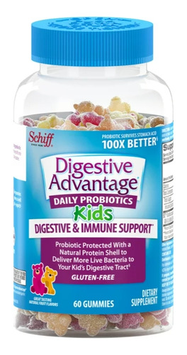 Schiff Digestive Advantage Daily Probiotico Kids 60 Gomitas 