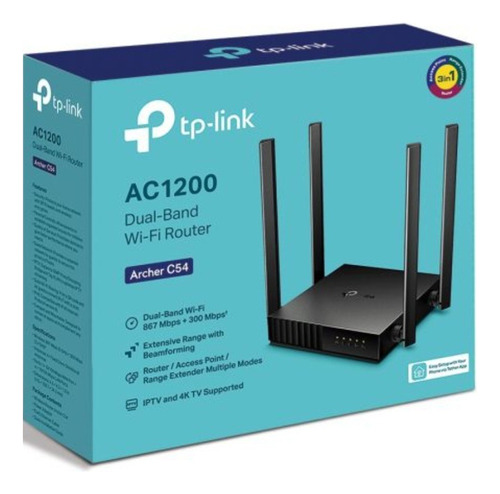 Router Wifi 4 Antena Tp Link Gigabit Ac1200 Ancher C64