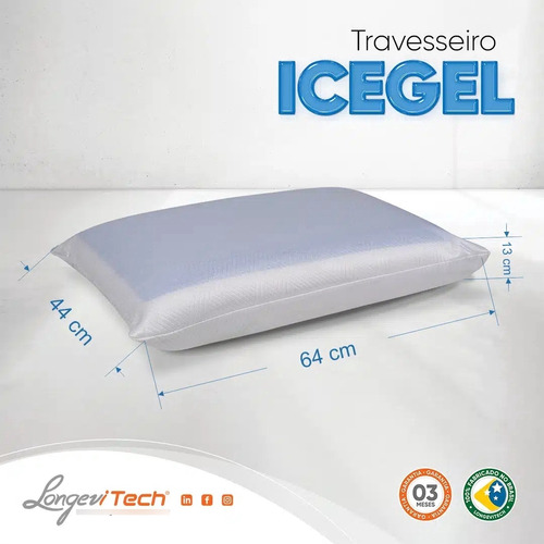 Travesseiro Ice Gel Longevitech