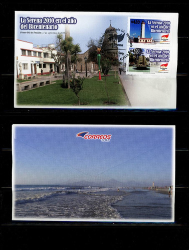 Sellos Postales Chile. La Serena En El Año Del Bicentenario.