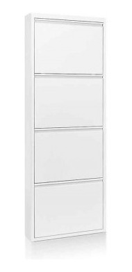 Mueble Zapatero 4 Puertas Blanco