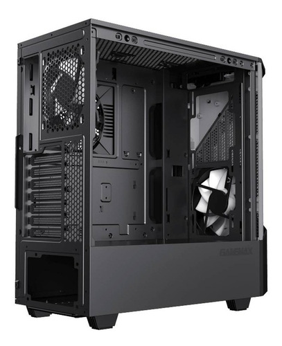 Imagem 4 de 9 de Gabinete Gamemax Gamer Contac Cinza Argb Vidro