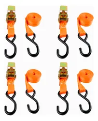 Comprar 4 Conjunto Catraca Amarração C/ Cinta Laranja 3 Metros 800kg no Mercado Livre
