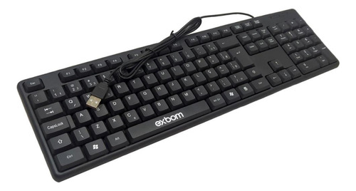 Teclado Cabo Usb Bk-103 Compatível Windows Notebook/