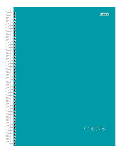 Caderno Universitário 10 Materias 160 Fls Colors - S.d. Cor Verde