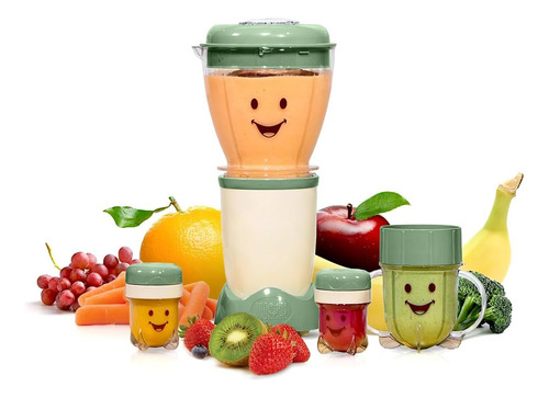 900ml Procesador De Alimentos Bebe Licuadora Papilla 11 En 1,sistema Completo Para Hacer Alimentos
