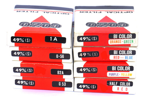 Kit De Filtros De Color 49mm Para Cámara Japon Negro