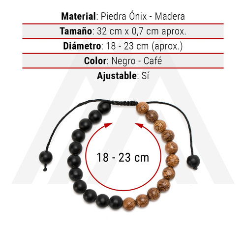 Imagen 7 de 10 de Pulsera Piedras Naturales Yoga Feng Shui
