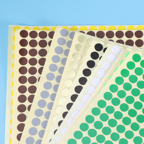 16 Pegatinas Con Códigos De Colores De 6 Mm, Puntos Circular