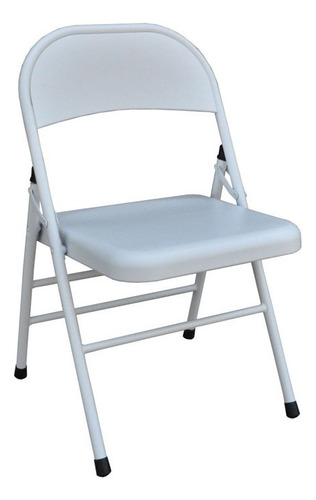Silla Para Exteriores Balcón Plegable Metal Inox - Rockruff Color Blanco