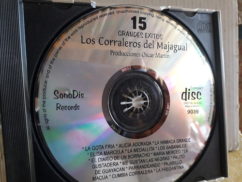 Los Corraleros Del Majagual 15 Exitos Cd (Usado)