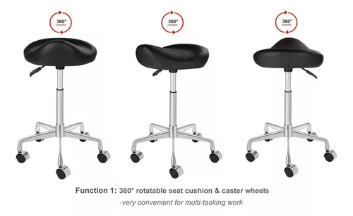 Taburete ergonómico giratorio