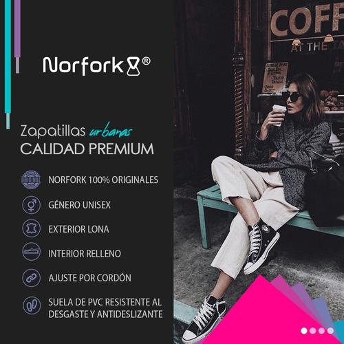 Imagen 7 de 10 de Zapatillas Norfork Legendary Hi Mujer Y Hombre