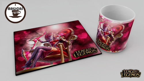 Taza Mágica Y Mouse Pad League Of Legends Lol