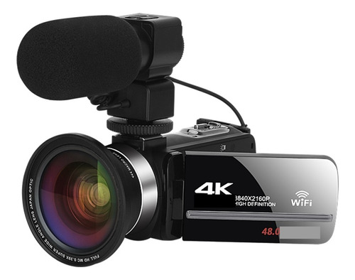 Videocámara Profesional Full 4k Cámara Digital Gran Angular