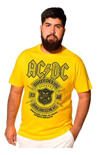 Camiseta Remera Ac Dc  Rock Dirty Deeds Done Dirt Cheap