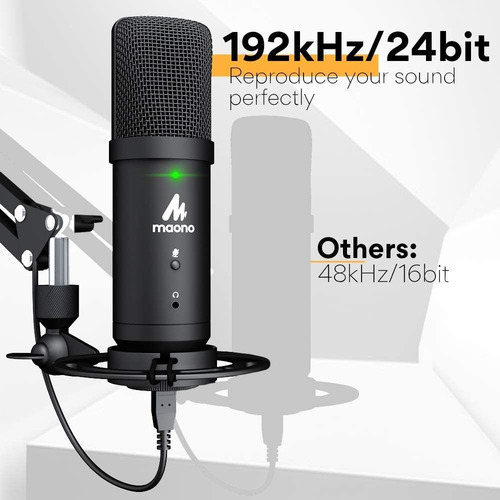 Microfono Usb 192 Khz / 24 Bits Monitoreo De Latencia Cero