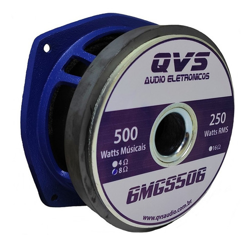 Imagem 6 de 6 de Auto Falante Qvs 6 Polegadas 250rms Medio Grave Medio Qvs