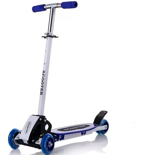 Patineta Monopatin Scooter Altura Regulable Con Luces