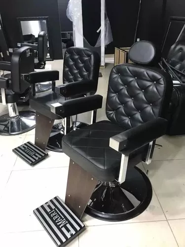 Cadeira Barbeiro Marri Dubai Barber Pé Cromado Frete Grátis