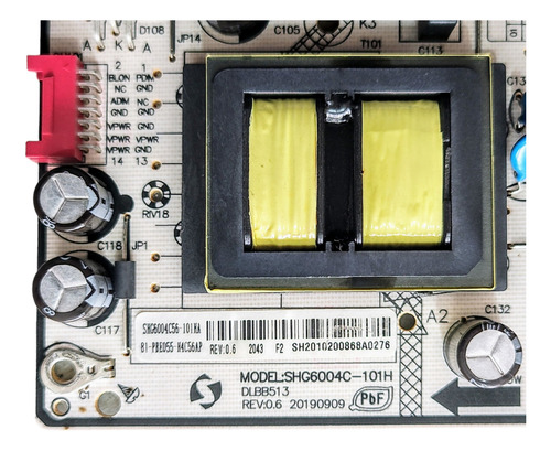 Fuente Philips 50pfl5765/f8 Shg6004c-101h Dlbb513 Rev:0.6 (Usado)