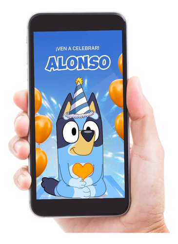 Video Invitación De Bluey, Invitación En Video Cumpleaños