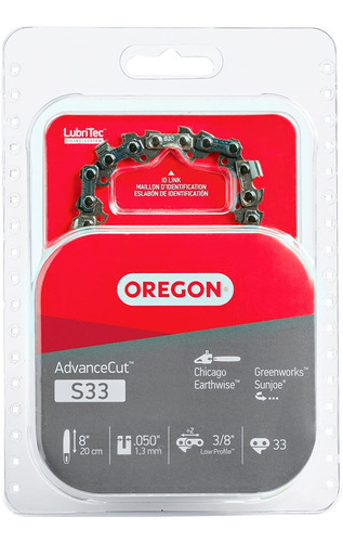 Oregon S33 Advance, Cadena Para Sierra, 8 Pulgadas