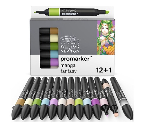 Marcadores Winsor & Newton Secado Rapido Puntas Dobles 