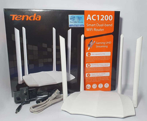 Router Tenda Dual Band Ac1200 Ac5 Gamer Fibra Optica