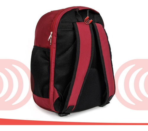 Imagem 3 de 5 de Bolsa Mochila Paternidade Minnie Vinho Com Trocador Disney