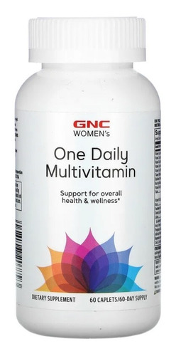 Gnc Womens Multivitaminico Feminino 60 Caplets Dura 60 Dias.