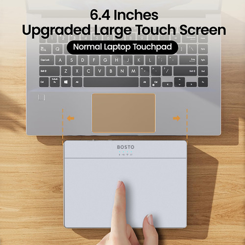Trackpad 10/11 Recargable Para Mac. Con Cristal De Batería D