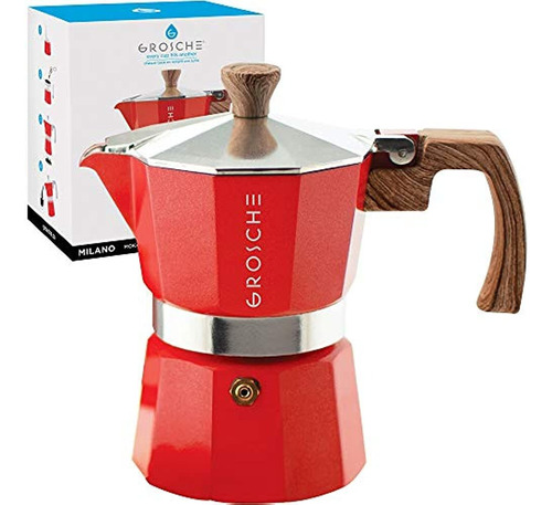 Grosche Milano Stovetop Espresso Maker Moka Pot 3 Espresso C