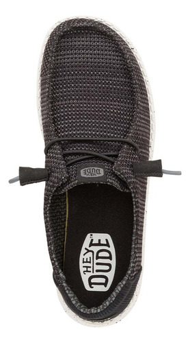 Mocasines Wendy Stretch Sox Negro Mujer Hey Dude