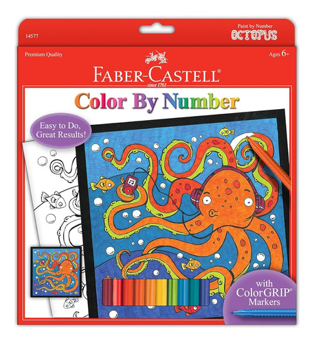 Faber-castell - Color Por Número Pulpo, Unicornio 13