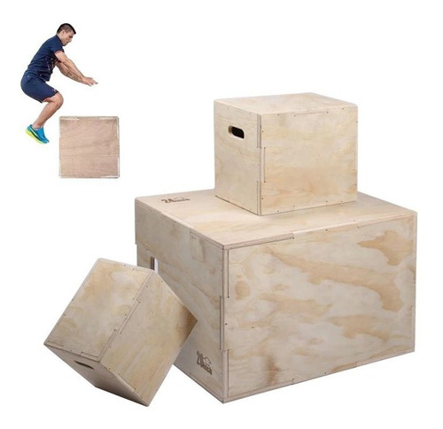 Cajón Crossfit Saltos Pliométricos Step Madera 75x50x60cm Cs