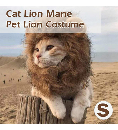 Gato Lion Mane Pet Lion Costume Pet Lion Hair Peluca For