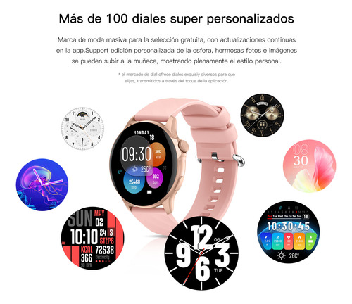 Reloj Inteligente Mujer Hombre Bluetooth Llamada Smartwatch